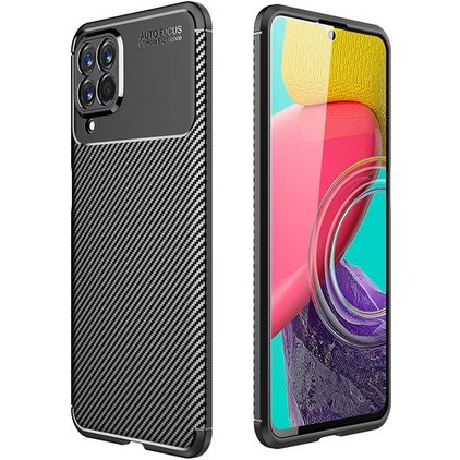 Mobigear Racing Samsung Galaxy M53 Hoesje Flexibel TPU Backcover - Zwart