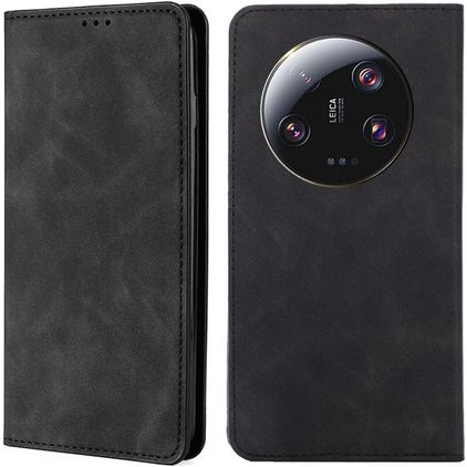 Mobigear Retro Slim Xiaomi 13 Ultra Hoesje Bookcase Portemonnee - Zwart