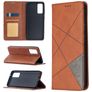 Mobigear Rhombus Slim Samsung Galaxy S20 FE Hoesje Bookcase - Bruin