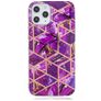 Mobigear Marble iPhone 12 Pro Hoesje Flexibel TPU Backcover - Paars