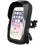 Mobigear Weather Shield Telefoonhouder Fiets Fietsstuur Bevestiging Hoesje Universeel (max 17 cm x 9 cm) - Zwart