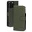 Mobiparts iPhone 16 Pro Max MagSafe Hoesje Echt Leer Uitneembare 2in1 Bookcase Portemonnee - Groen