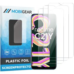 Mobigear Realme C21Y Screenprotector Folie - Case Friendly (3-Pack)