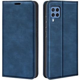 Mobigear Retro Slim Samsung Galaxy M22 Hoesje Bookcase Portemonnee - Blauw