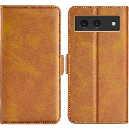 Mobigear Slim Magnet Google Pixel 8a Hoesje Bookcase Portemonnee - Cognac