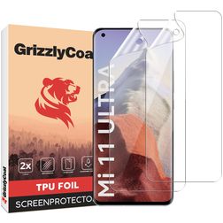 GrizzlyCoat Xiaomi Mi 11 Ultra Hydrogel TPU Screenprotector - Case Friendly + Installatieframe (2-Pack)