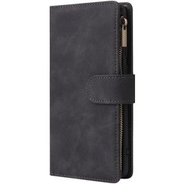 Mobigear Zipper Samsung Galaxy A71 Hoesje Bookcase Portemonnee - Zwart Mobigear Zipper Samsung Galaxy A71 Hoesje Bookcase Portemonnee - Zwart