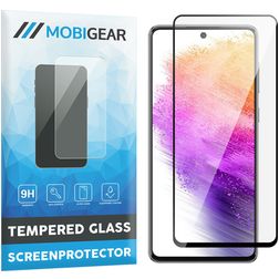 Mobigear Premium Samsung Galaxy A73 Glazen Screenprotector - Case Friendly - Zwart