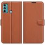 Mobigear Classic Motorola Moto G60 Hoesje Bookcase Portemonnee - Bruin