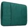 Mobigear Denim Zipper Laptop Sleeve 15 - 16 inch Laptop hoes - Groen