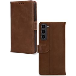 Mobilize Wallet Samsung Galaxy S23 Hoesje Echt Leer Bookcase Portemonnee - Bruin