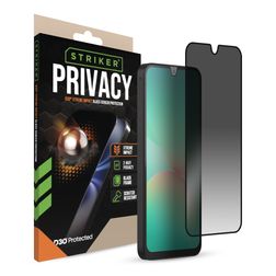 Striker Xtreme Impact Privacy Samsung Galaxy A26 Glazen Screenprotector Privacy - Case Friendly - Zwart