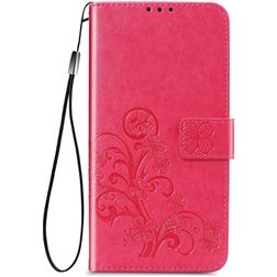 Mobigear Clover Samsung Galaxy A52s 5G Hoesje Bookcase Portemonnee - Magenta