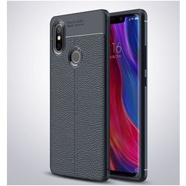 Mobigear Luxury Xiaomi Mi 8 SE Hoesje Flexibel TPU Backcover - Marineblauw Mobigear Luxury Xiaomi Mi 8 SE Hoesje Flexibel TPU Backcover - Marineblauw