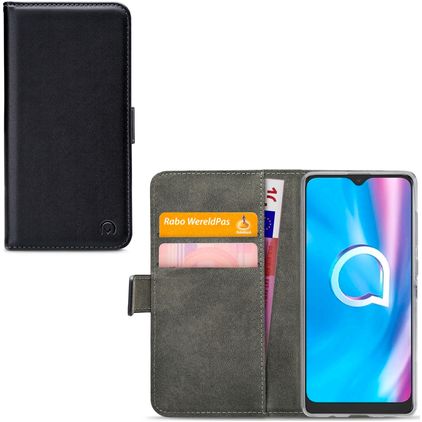 Mobilize Classic Gelly Wallet Alcatel 1SE (2020) Hoesje Bookcase Portemonnee - Zwart