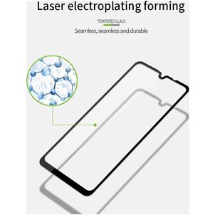 Mobigear Premium LG K40s Glazen Screenprotector - Case Friendly - Zwart