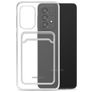 Mobilize Gelly Card Doorzichtig Samsung Galaxy A13 4G Hoesje Flexibel TPU Backcover met Pasjeshouder - Transparant
