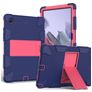 Mobigear ShieldStand Samsung Galaxy Tab A8 10.5 (2021) Hoes Hard Kunststof,Siliconen Backcover + Standaard - Blauw / Rood