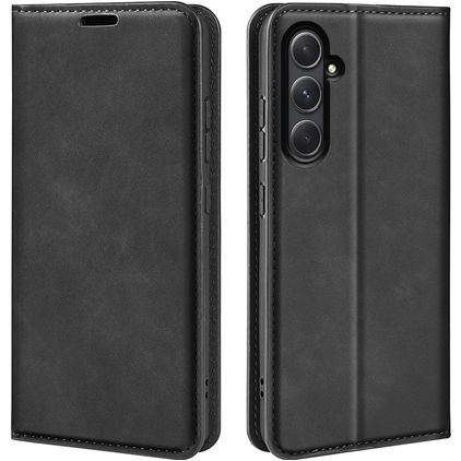 Mobigear Retro Slim Samsung Galaxy A55 Hoesje Bookcase Portemonnee - Zwart