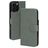 Mobiparts Classic Wallet MagSafe iPhone 16 Pro Max Hoesje Bookcase Portemonnee - Stone Green