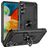 Mobigear Armor Ring Samsung Galaxy A24 Hoesje Hardcase Backcover Shockproof met Ringhouder - Zwart