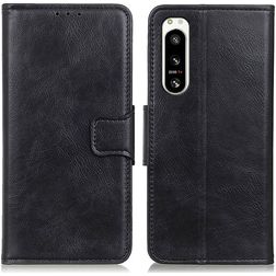 Mobigear Classy Sony Xperia 5 IV Hoesje Bookcase Portemonnee - Zwart