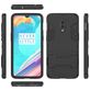 Mobigear Armor Stand OnePlus 6T Hoesje Hardcase Backcover Shockproof met Standaard - Zwart