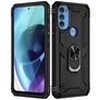 Mobigear Armor Ring Motorola Moto G71 5G Hoesje Hardcase Backcover Shockproof met Ringhouder - Zwart