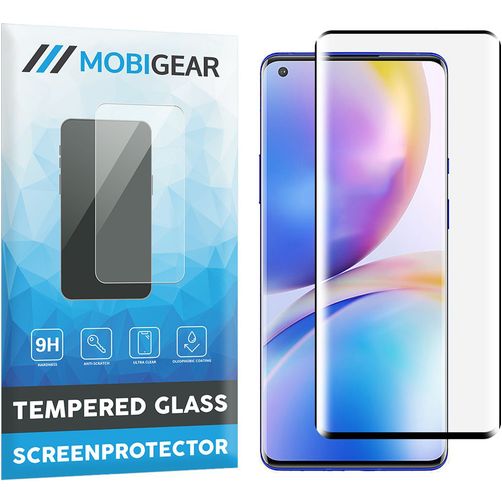 Mobigear Curved OnePlus 9 Pro Glazen Screenprotector - Case Friendly - Zwart