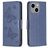 Mobigear Butterfly iPhone 15 Plus Hoesje Bookcase Portemonnee - Blauw