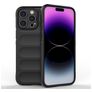 Mobigear Bumpy iPhone 15 Pro Max Hoesje Flexibel TPU Backcover - Zwart