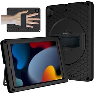 Mobigear Ruggedized iPad 8 (2020) Hoes EVA Schuim Backcover + Standaard - Zwart