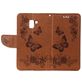 Mobigear Butterfly Samsung Galaxy A8 (2018) Hoesje Bookcase Portemonnee - Bruin
