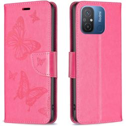 Mobigear Butterfly Xiaomi Redmi 12C Hoesje Bookcase Portemonnee - Roze