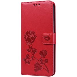 Mobigear Roses Samsung Galaxy A20s Hoesje Bookcase Portemonnee - Rood