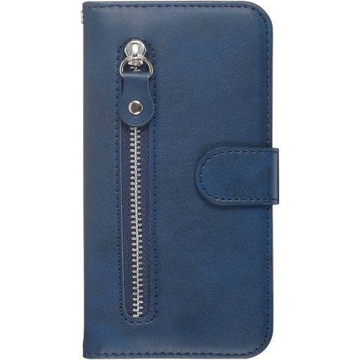 Mobigear Zipper Samsung Galaxy S20 Hoesje Bookcase Portemonnee - Blauw