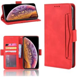 Mobigear Slide Wallet iPhone 11 Hoesje Bookcase Portemonnee - Rood