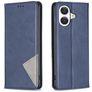 Mobigear Rhombus Slim iPhone 17 Hoesje Bookcase - Blauw