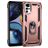 Mobigear Armor Ring Motorola Moto G22 Hoesje Hardcase Backcover Shockproof met Ringhouder - Roségoud