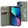 Mobiparts Classic Wallet iPhone 13 Mini Hoesje Bookcase Portemonnee - Stone Green