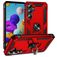 Mobigear Armor Ring Samsung Galaxy A35 Hoesje Hardcase Backcover Shockproof met Ringhouder - Rood