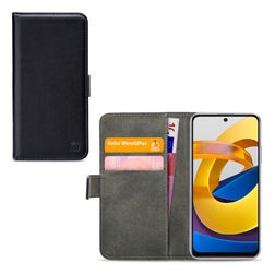 Mobilize Classic Gelly Wallet POCO M4 Pro 5G Hoesje Flexibel TPU Bookcase Portemonnee - Zwart