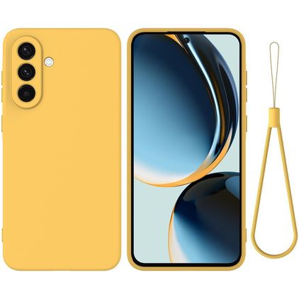 Mobigear Rubber Touch Samsung Galaxy S26 Plus Siliconen Hoesje Backcover - Geel