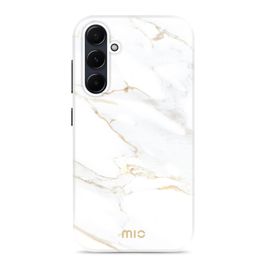 MIO Samsung Galaxy A55 MagSafe Hoesje Hardcase Backcover - White Marble