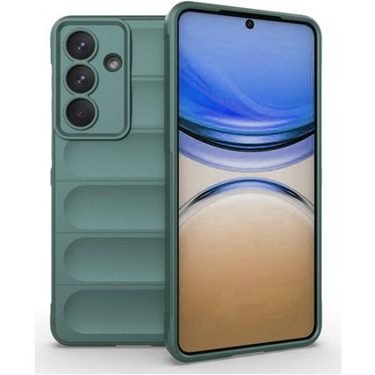 Mobigear Bumpy Samsung Galaxy S26 Plus Hoesje Flexibel TPU Backcover - Donkergroen