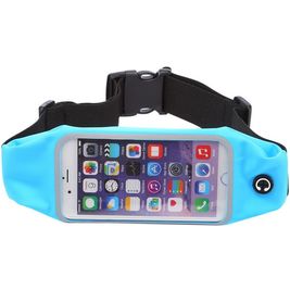 Mobigear Telefoonhouder Hardlopen iPhone 6 Sport Hoesje Neopreen Sportarmband - Blauw