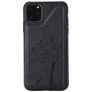 Mobigear Tree Wallet iPhone 11 Pro Max Hoesje Backcover Shockproof met Pasjeshouder en Standaard - Zwart