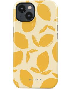 Burga Tough iPhone 15 MagSafe Hoesje Hardcase Backcover Shockproof - Lemon Tart