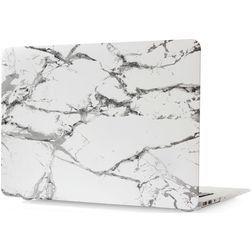 Mobigear Marble MacBook Pro 13 Inch (2016-2023) Hoes Hardshell Laptopcover MacBook Case - Wit - Model A1706 / A1708 / A1989 / A2159 / A2289 / A2251 / A2338