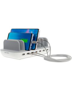 4Smarts Office Charging Station 7 USB Laadstation Power Delivery 60W - Wit